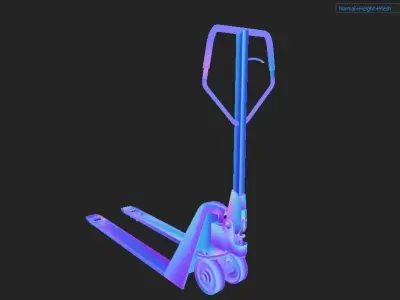 industry frog lifter Low-poly 3D model
