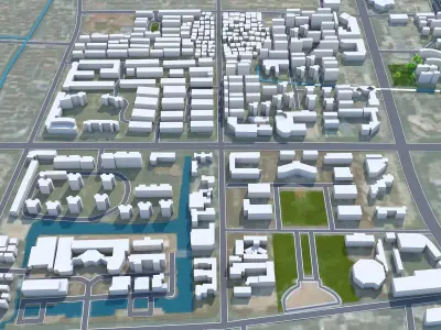 Changshu Suzhou Jiangsu China 50km Free low-poly 3D model