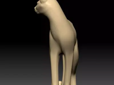 Cat Sculpture 3D model