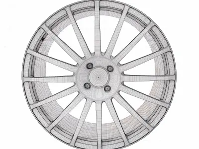 Alloy wheel  3D model by Kritrimvault