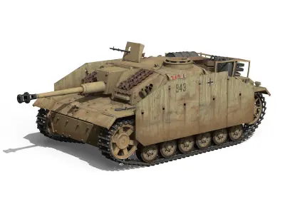 StuG III - Ausf G - 943 - Early Production 3D model