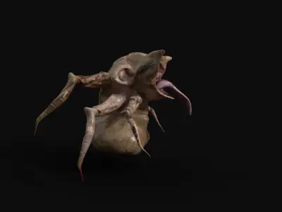 bloody monster  character creature insect  Low-poly 3D model