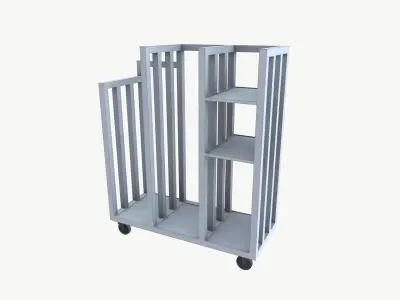 Storage Rack Trolley 3D model