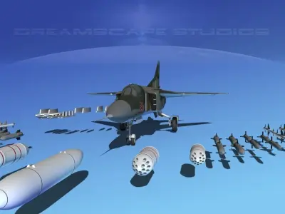 Mig 23 Flogger B V11 East Germany 3D model