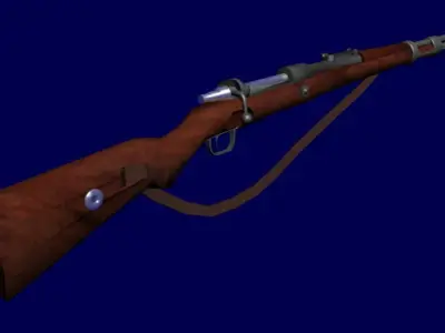 Mauser K-98 rifle - WWII German 3D model