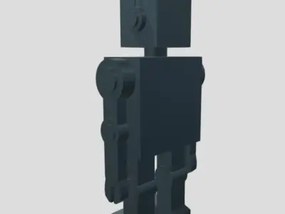 Fully Rigged Robot Low-poly 3D model