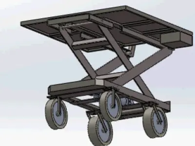 Forklift truck 3D model