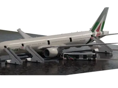 ALITALIA BOEING 777-300ER 3D model