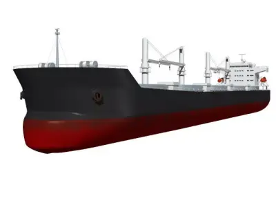 bulk carrier 3D model