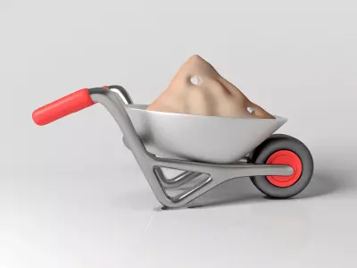 Wheelbarrow  3D model