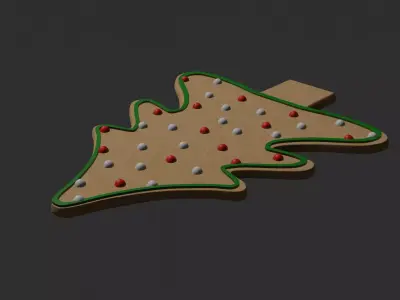 Gingerbread christmas tr 3D model