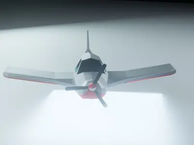 Low-poly 3D model of Aircraft Free low-poly 3D model