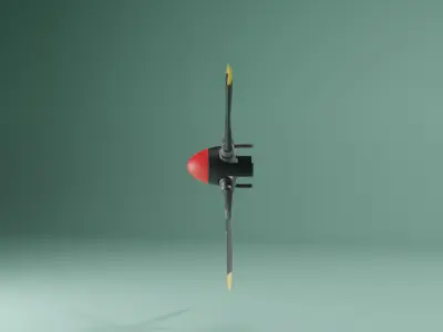Four Blade Propeller 3D model
