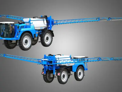 Dino3 Self-Propelled Sprayer - Open and Closed Arms 3D model