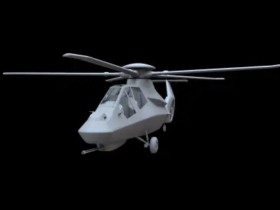 Boeing-Sikorsky RAH-66A Comanche Free low-poly 3D model
