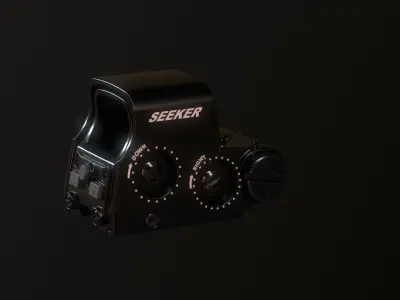 Holographic Optic Low-poly 3D model