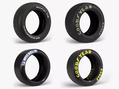 Tires Collection tire 3D Model Pack