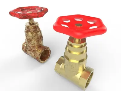 Valve M2 Low-poly 3D model