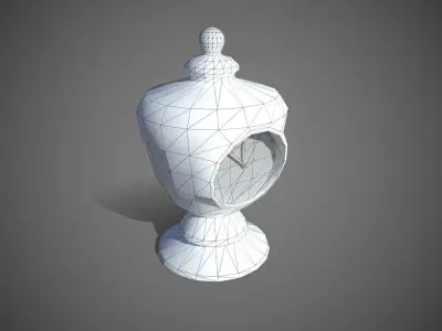 Table Clock Free low-poly 3D model purchase