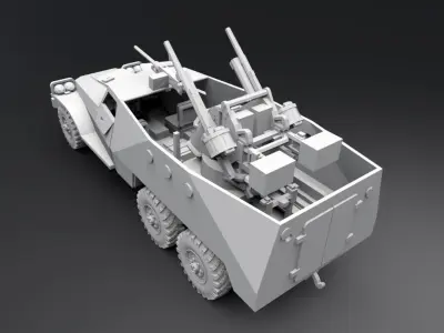 BTR 152 Scale model   3D print model