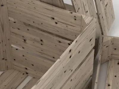 Wooden Crates 3D model