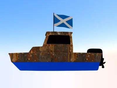 Scotland Fishing Boat 3D model