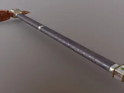 Hoe - Orichalcum Low-poly 3D model