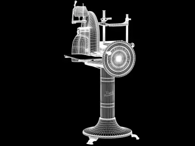 Van berkel  vintage meat slicer black Low-poly 3D model
