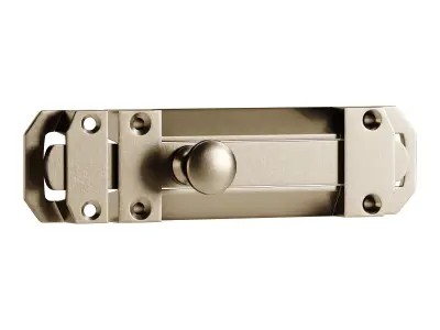 Brass Slide Bolt Door Latch 3D model