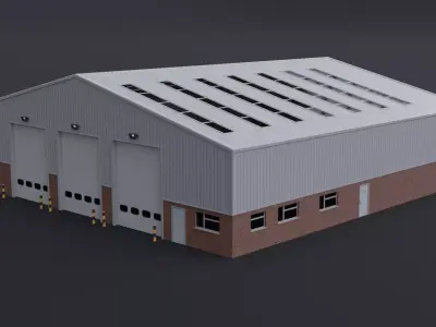 Warehouse 11 Free low-poly 3D model