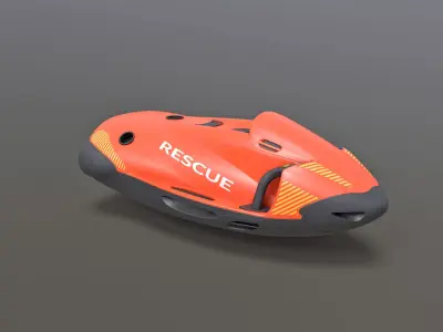 Water Scooter  Low-poly 3D model