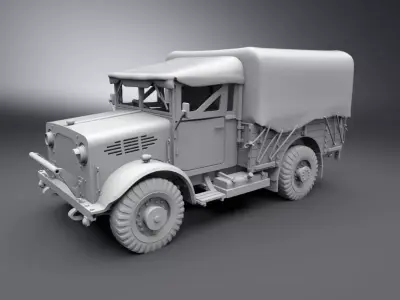 Bedford MWD 15 CWT scale model 3D print model