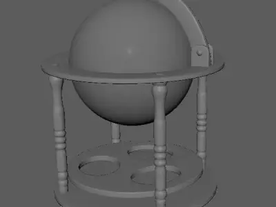 Antique globe Free 3D model