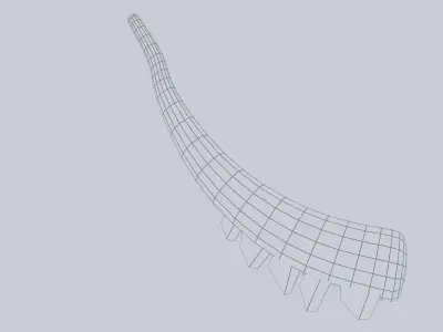 Mayan weapon Low-poly 3D model