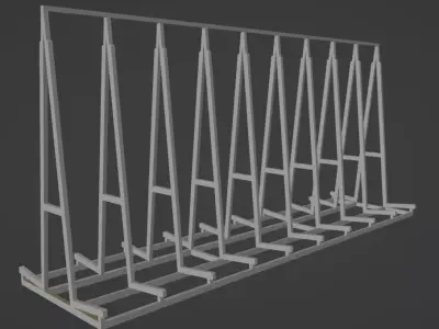 Pyramid for glass transportation Free 3D model