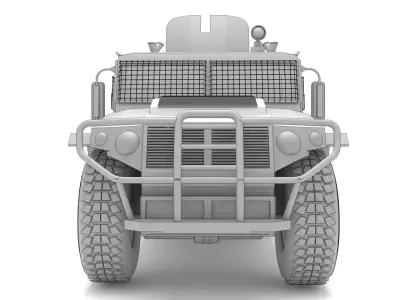  askeri  personel arac 3D model