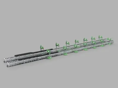 Desktop Rig Production Line 3D model