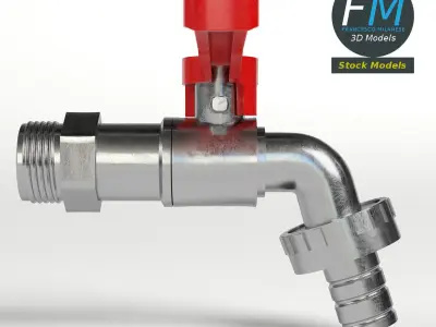 Outdoor faucet 3D model