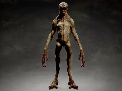 Ghoul creature 3D model