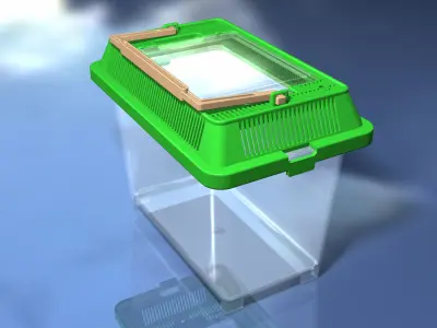 Small Plastic Terrarium 3D model