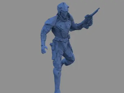 Syria modern armor suit 3D model