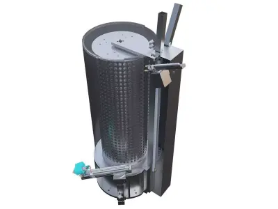 Honeycomb storage silo 3D model