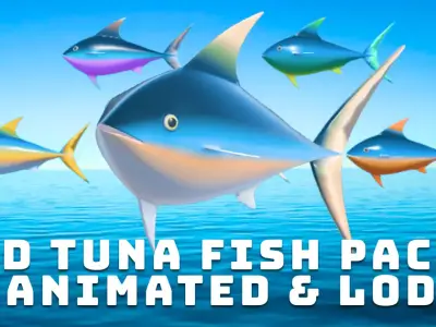3D TunaFishLove Low-poly 3D model