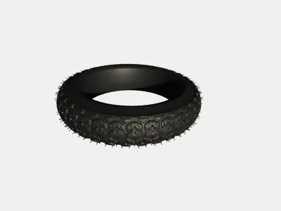 3D Trye motorcycle tire 3D model