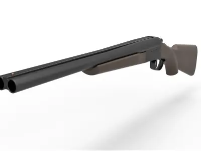 Double Barreled Remington Coach gun 3D model