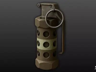Flashbang Low-poly 3D model