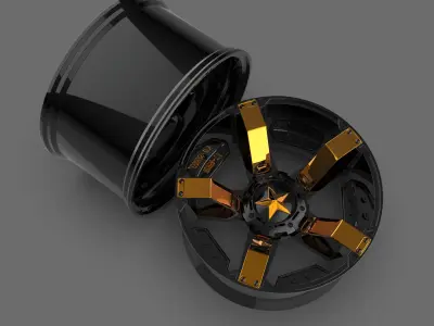 XD Series XD811 Rockstar II Wheel 3D model