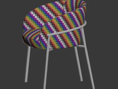 Rimo Dining Chair Parla Design 3D model