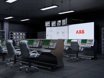 control center 3D model