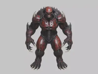 Skull Fantasy Monster Low-poly 3D model
